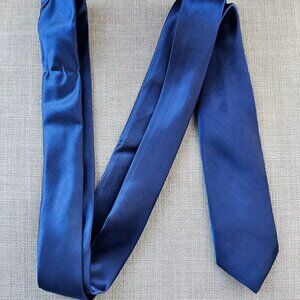 Dress Shirt Tie Men Tie Navy Blue Necktie Slim Fit Skinny Fashion Tie